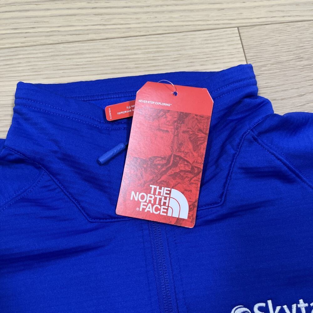 The North Face Summit 1/2 Zip Crevasse Baselayer DotKnit Pullover Mens TNF Blue - Picture 2 of 12